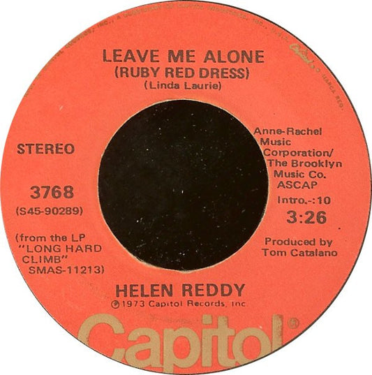 Leave Me Alone (Ruby Red Dress) / The Old Fashioned Way