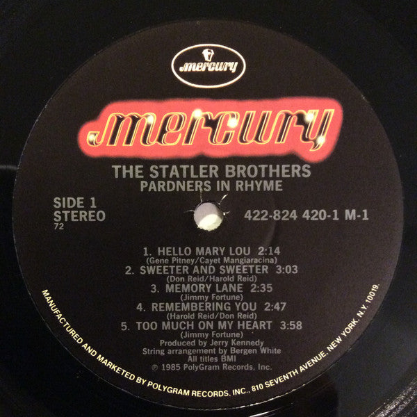 Statler Brothers, The - Pardners In Rhyme