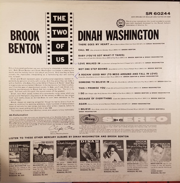 Dinah Washington And Brook Benton - The Two Of Us