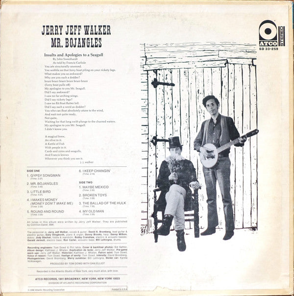 Mr. Bojangles by Jerry Jeff Walker – Record Selector