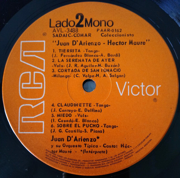 Juan D'Arienzo Y Su Orquesta Típica, Héctor Mauré - Juan D'arienzo - Hector Maure