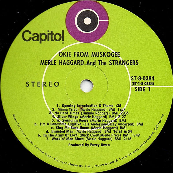 Okie From Muskogee (Recorded "Live" In Muskogee, Oklahoma)