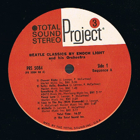 Beatles Classics By Enoch Light And His Orchestra