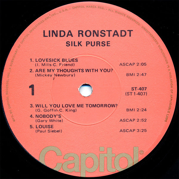 Linda Ronstadt - Silk Purse