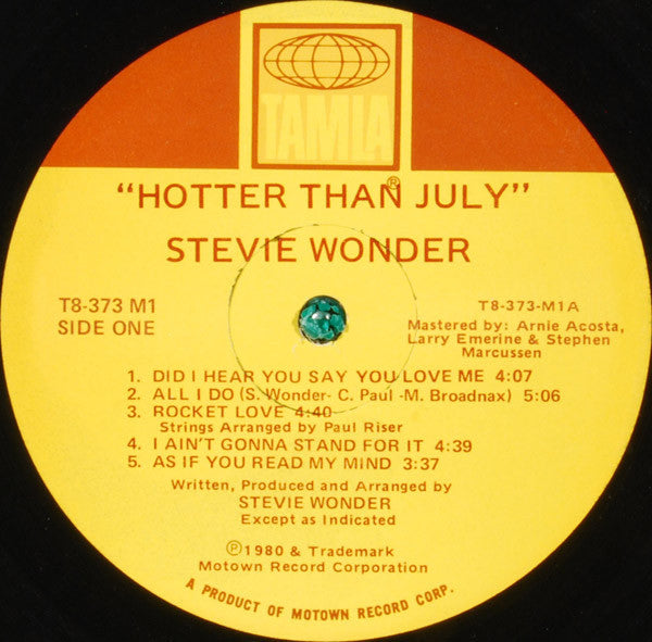 Stevie Wonder - Hotter Than July