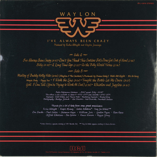 Waylon Jennings - I've Always Been Crazy