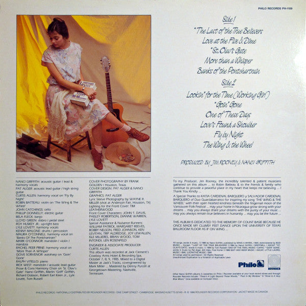 Nanci Griffith - Last Of The True Believers