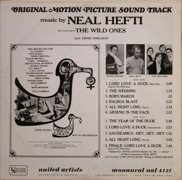 Neal Hefti, Wild Ones , The - Lord Love A Duck (An Act Of Pure Aggression) (Original Motion Picture Sound Track)