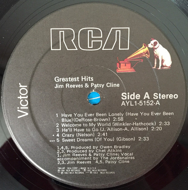 Jim Reeves & Patsy Cline - Greatest Hits