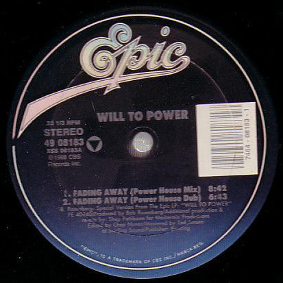 Will To Power - Fading Away