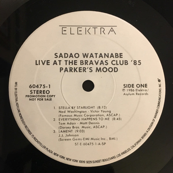 Parker's Mood - Sadao Watanabe Live At Bravas Club '85