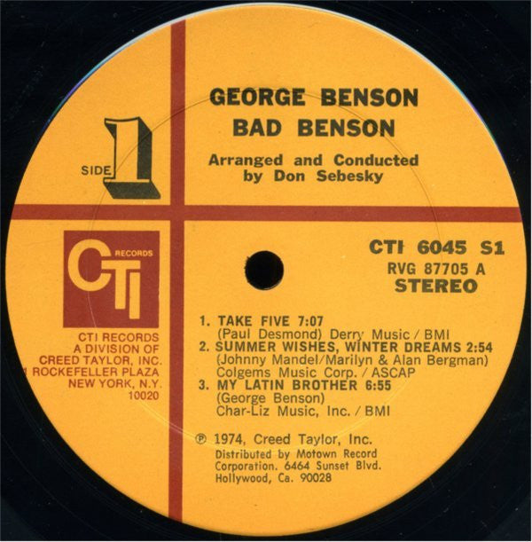 George Benson - Bad Benson