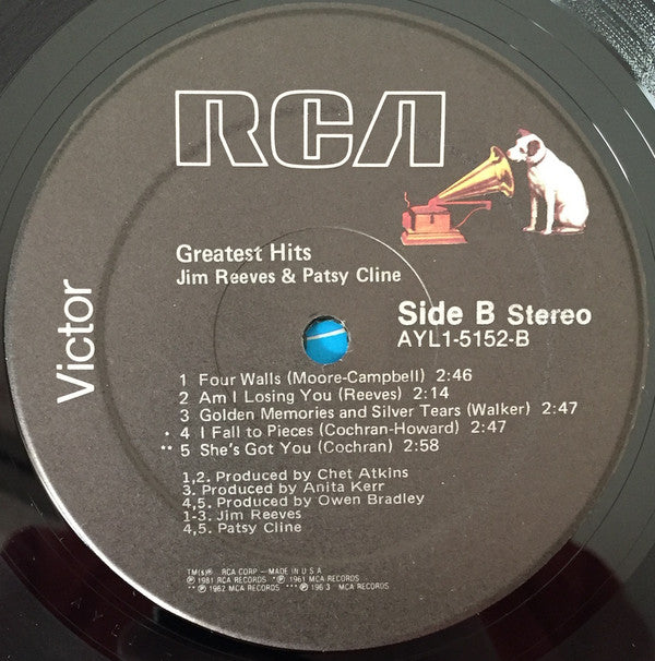 Jim Reeves & Patsy Cline - Greatest Hits