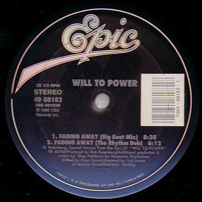 Will To Power - Fading Away