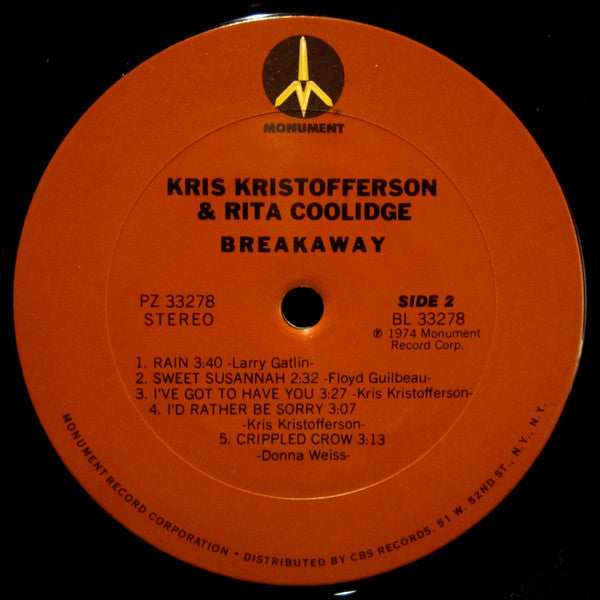 Kris Kristofferson & Rita Coolidge - Breakaway