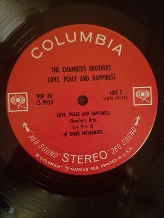 Chambers Brothers, The - Love, Peace And Happiness / Live At Bill Graham's Fillmore East