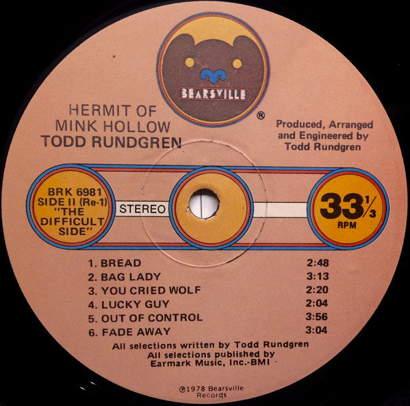 Todd Rundgren - Hermit Of Mink Hollow