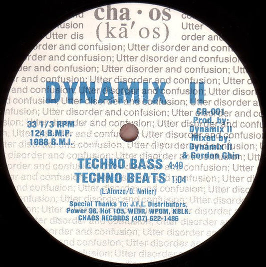 Dynamix II / Dynamix II With Kidd Money - Techno Bass / Feel The Bass