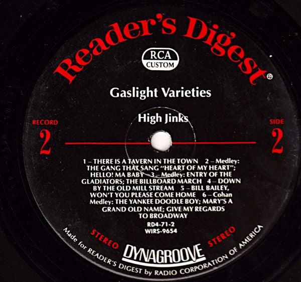 Gaslight Varieties, The Happy Music Of The Gay Nineties