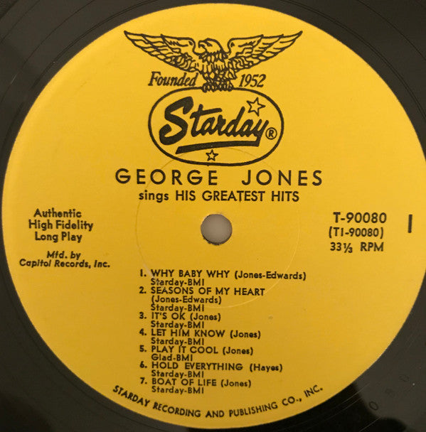 George Jones Sings His Greatest Hits
