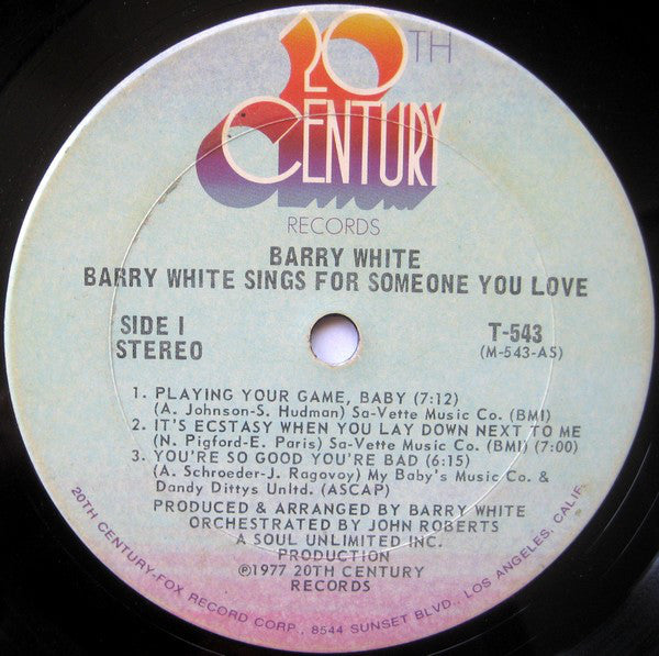 Barry White Sings For Someone You Love