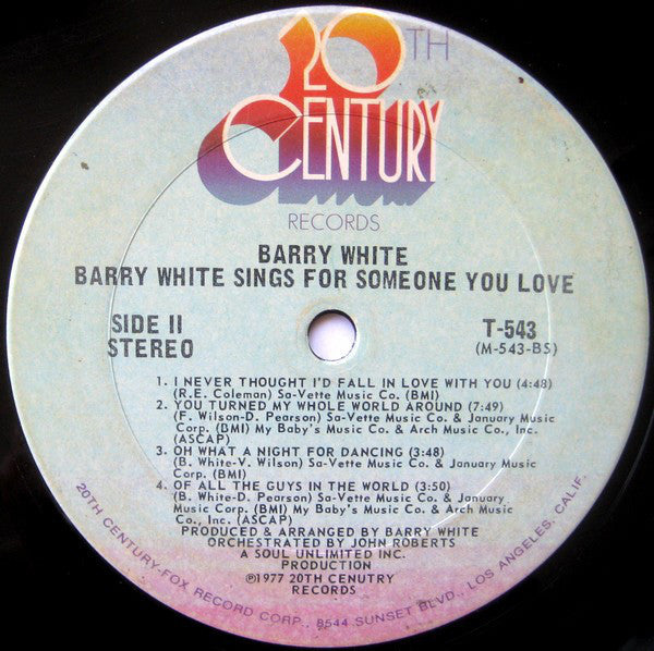 Barry White Sings For Someone You Love