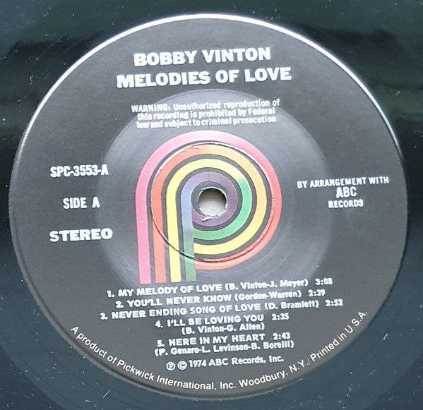 Bobby Vinton - Melodies Of Love