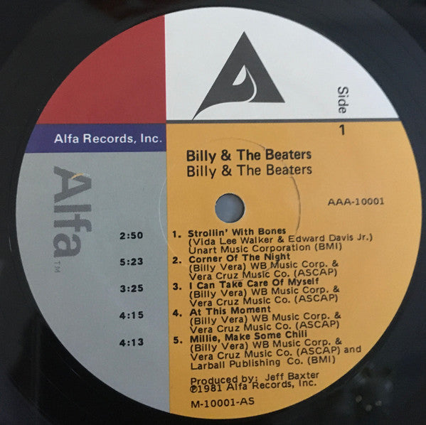 Billy & The Beaters by Billy Vera & The Beaters – Record Selector