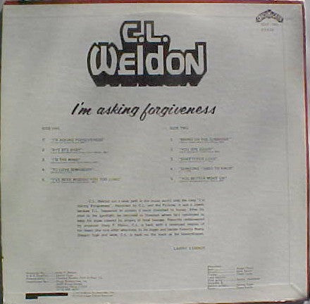 C.L. Weldon - I'm Asking Forgiveness