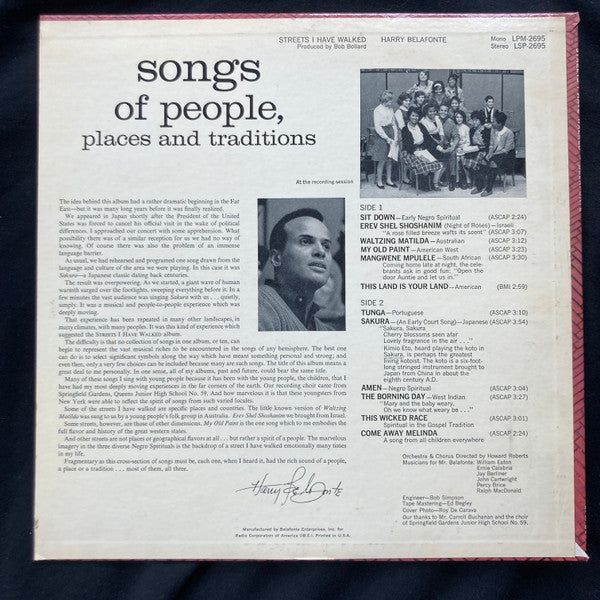 Harry Belafonte - Streets I Have Walked