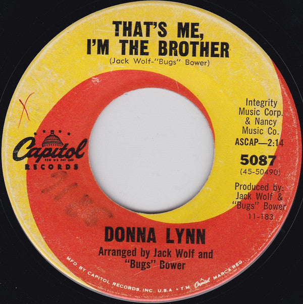 Ronnie / That's Me I'm The Brother