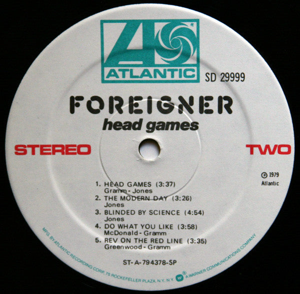 Foreigner - Head Games