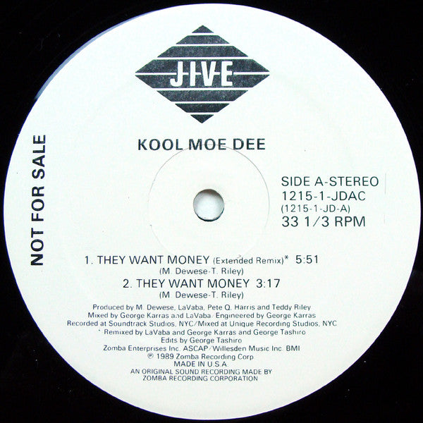 Kool Moe Dee - They Want Money