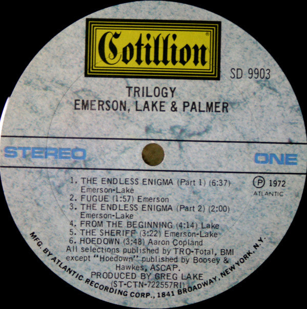 Emerson, Lake & Palmer - Trilogy