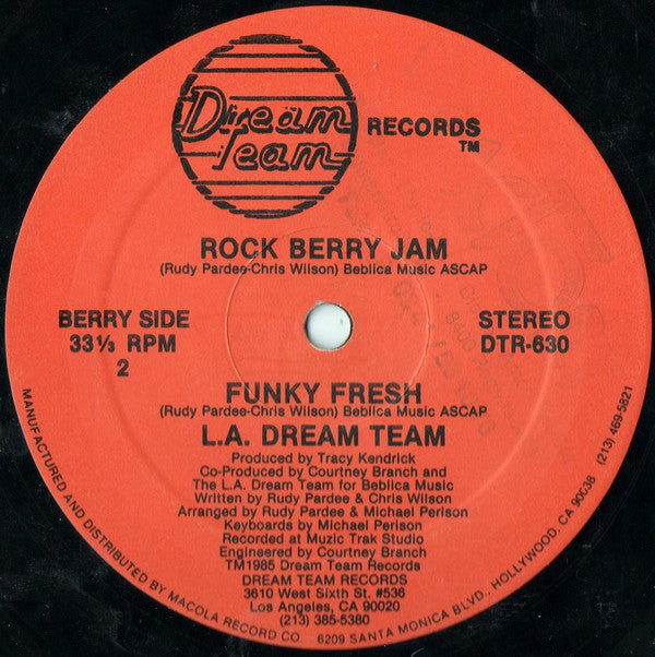 L.A. Dream Team - Rockberry Jam With Funky Fresh