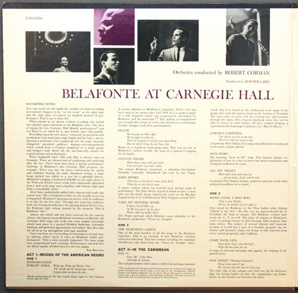 Belafonte At Carnegie Hall: The Complete Concert