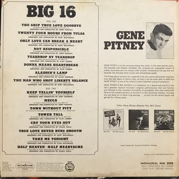 Gene Pitney's Big Sixteen