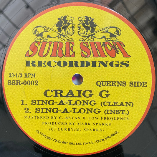 Craig G - Sing-A-Long / Welcome 2 The Game