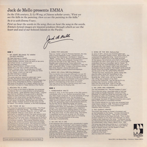 Emma Veary - Jack de Mello Presents Emma