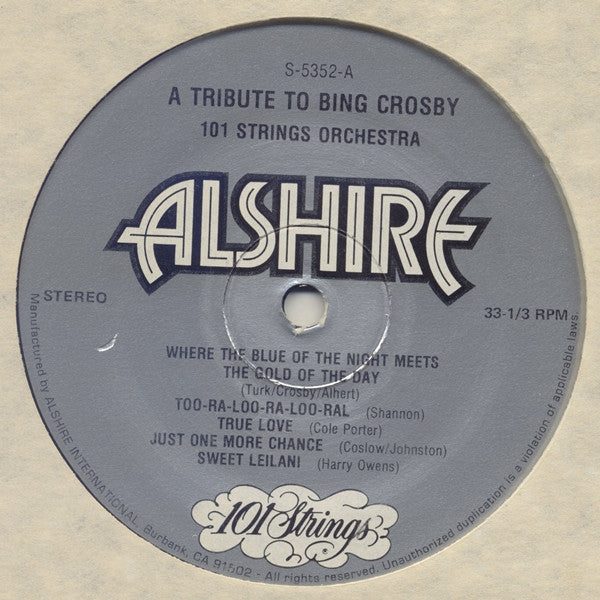 Play A Tribute To Bing Crosby