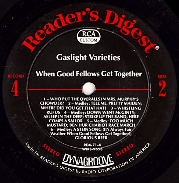 Gaslight Varieties, The Happy Music Of The Gay Nineties