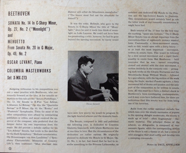 Oscar Levant - Ludwig van Beethoven - Moonlight Sonata