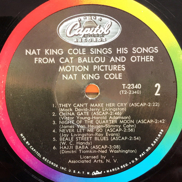 Nat King Cole Sings His Songs From Cat Ballou And Other Motion Pictures