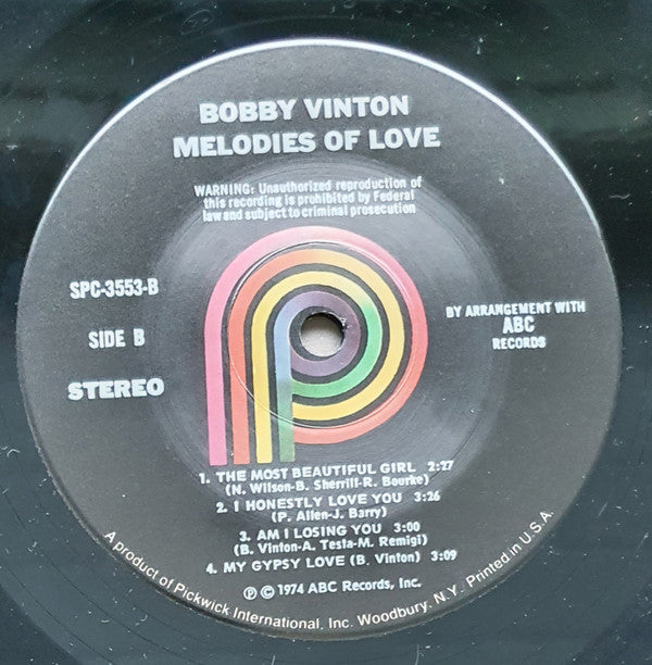 Bobby Vinton - Melodies Of Love