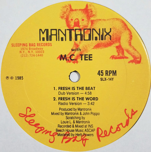 Fresh Is The Word by Mantronix With MC Tee – Record Selector