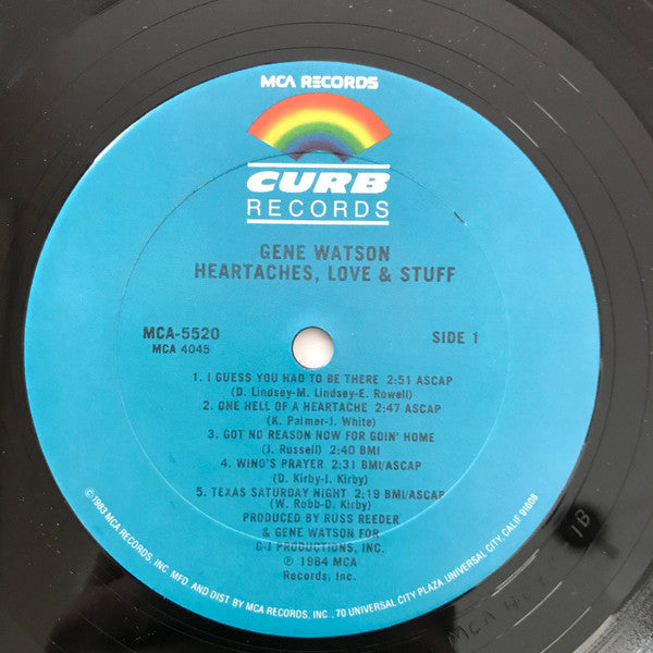 Gene Watson - Heartaches, Love & Stuff