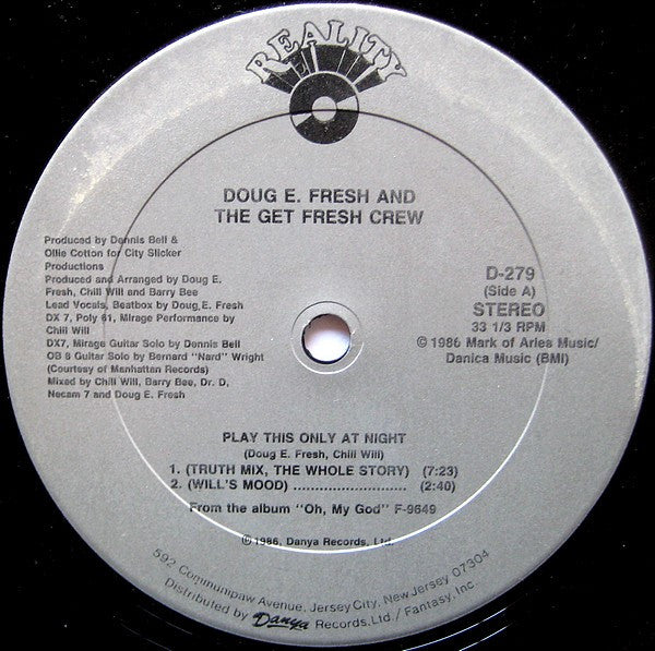Doug E. Fresh And The Get Fresh Crew - Play This Only At Night