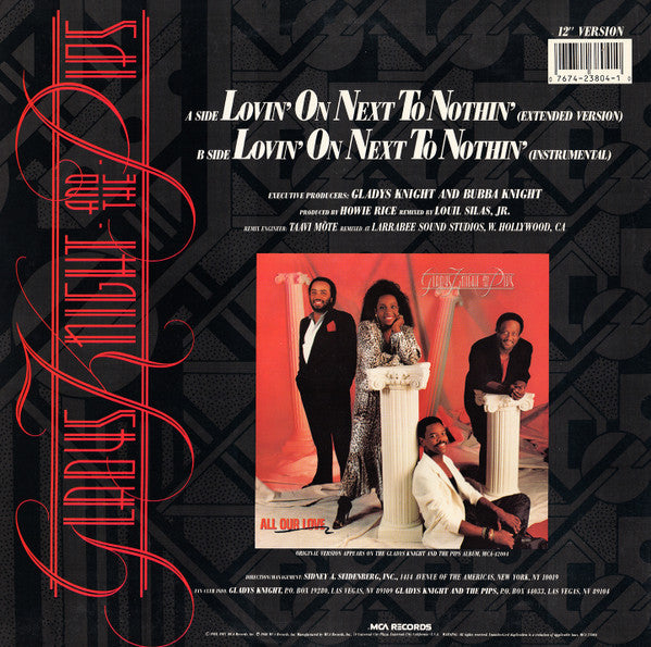 Gladys Knight And The Pips - Lovin' On Next To Nothin'  (12" Version)
