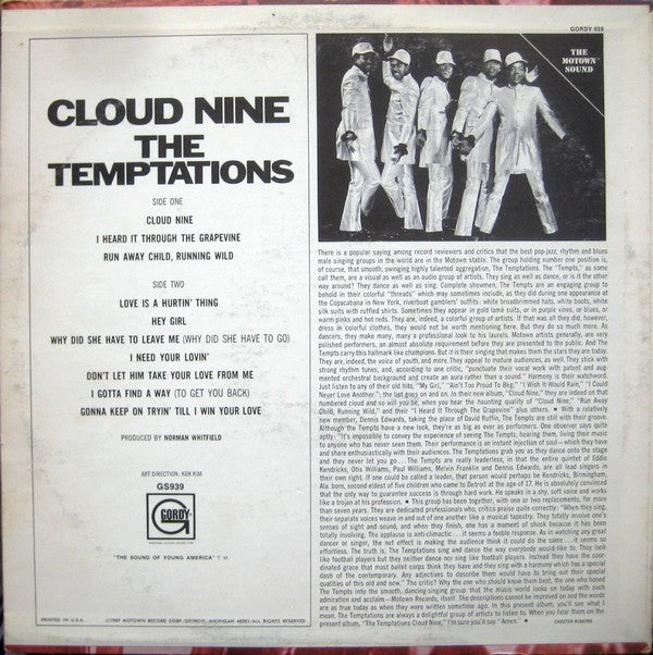 Temptations, The - Cloud Nine