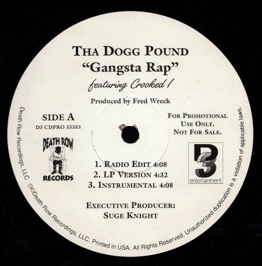 Tha Dogg Pound - Gangsta Rap / Just Doggin'
